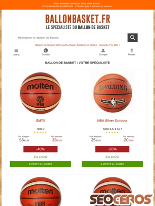 ballonbasket.fr tablet preview