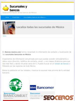 bancos-mexico.com tablet náhled obrázku