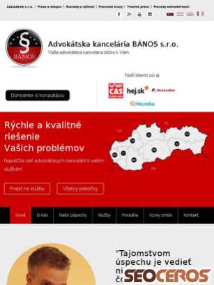 banos.sk tablet náhled obrázku