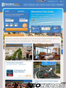 barcelona.com tablet náhled obrázku