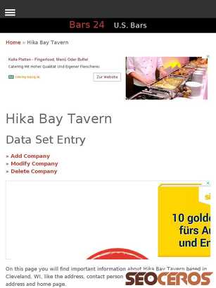 bars24.us/company-hika-bay-tavern-in-cleveland-wi-50 tablet obraz podglądowy