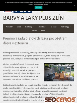 barvyplus.cz/osetreni-dreva-v-exterieru tablet previzualizare