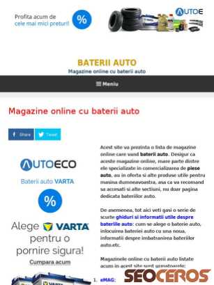 bateriiauto.eu tablet előnézeti kép