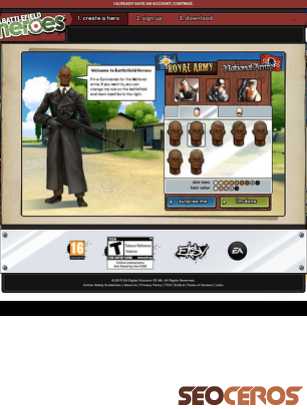 battlefieldheroes.com tablet előnézeti kép