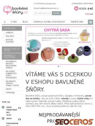 bavlnenesnury.cz tablet förhandsvisning