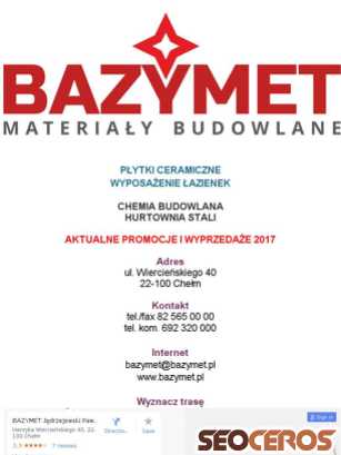 bazymet.pl tablet prikaz slike
