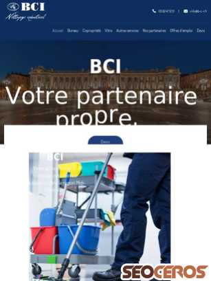 bcinettoyage.fr tablet vista previa