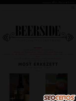 beerside.hu tablet preview