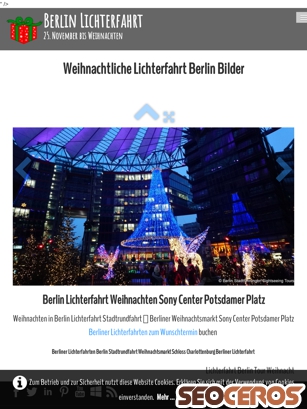 berlin-lichterfahrt.de/berlin-lichterfahrt-weihnachten.html tablet előnézeti kép