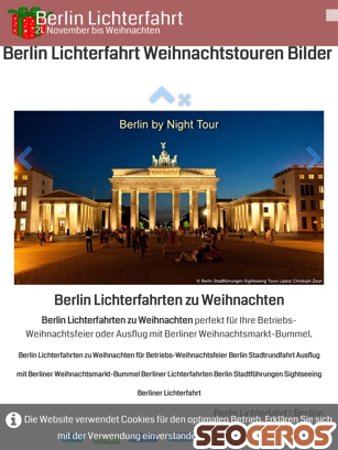 berlin-lichterfahrt.de/berlin-lichterfahrten-zu-weihnachten.html tablet 미리보기