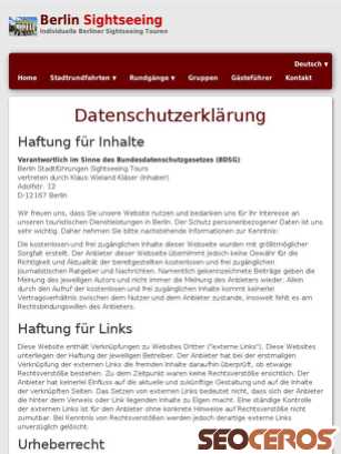 berlin-sightseeing-tours.de/datenschutzerlaerung.html tablet förhandsvisning