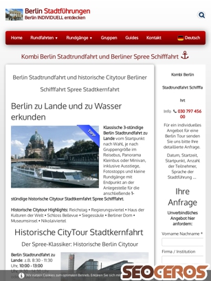 berlin-stadtfuehrung.de/berlin-stadtrundfahrt-schifffahrt.html tablet előnézeti kép