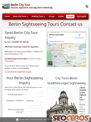 berlin-stadtfuehrung.de/contact.html tablet obraz podglądowy