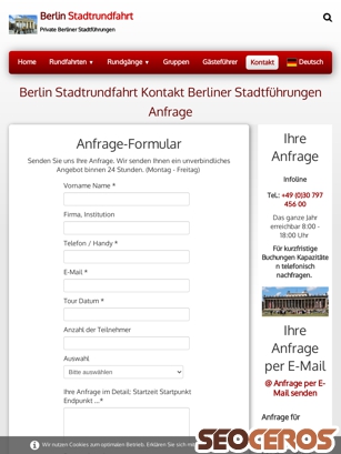 berlin-stadtrundfahrt.com/kontakt.html tablet náhled obrázku