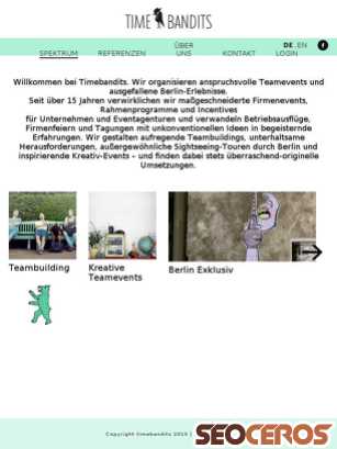 berlin-timebandits.de tablet náhled obrázku