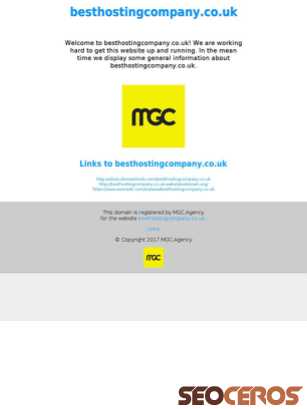 besthostingcompany.co.uk tablet vista previa