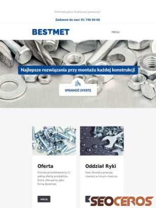 bestmet.com.pl tablet förhandsvisning