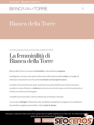 biancadellatorre.it/bianca-della-torre tablet előnézeti kép
