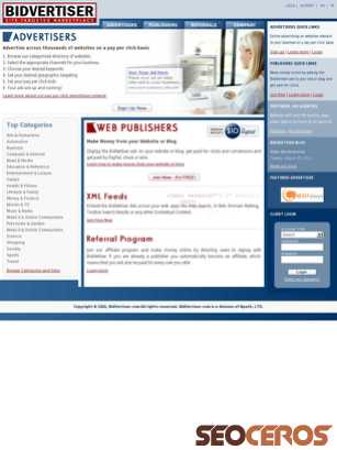 bidvertiser.com tablet előnézeti kép