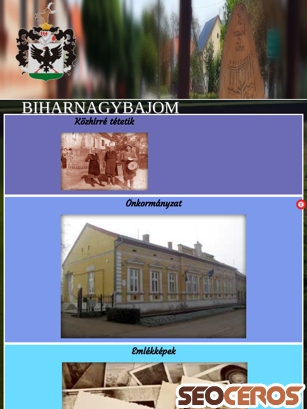 biharnagybajom.hu tablet vista previa