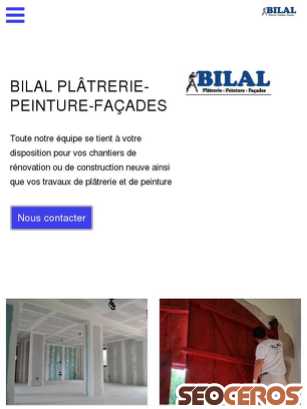 bilal-peinture.ch tablet vista previa