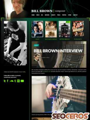 billbrownmusic.com tablet anteprima