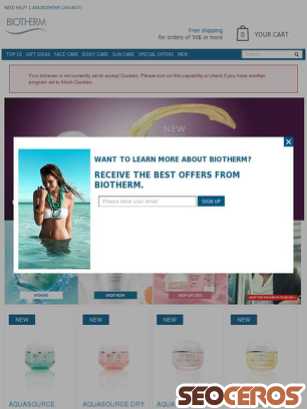biotherm.com tablet previzualizare