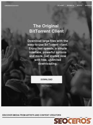 bittorrent.com tablet előnézeti kép