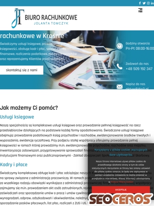 biurorachunkowekrosno.pl tablet preview
