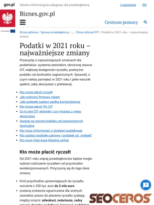 biznes.gov.pl/pl/firma/podatki-i-ksiegowosc/chce-rozliczac-pit/podatki-w-2021-roku-najwazniejsze-zmiany tablet Vorschau