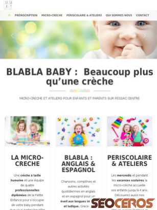 blablababy.fr tablet preview