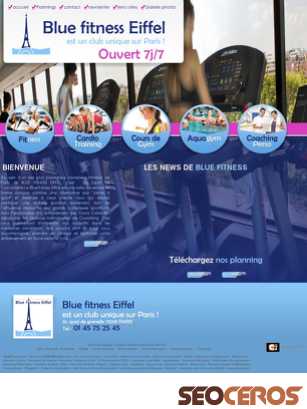 bluefitness-paris.com tablet 미리보기