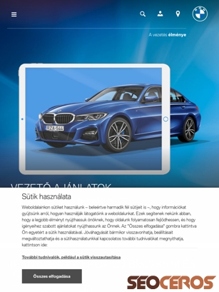 bmw.hu tablet preview