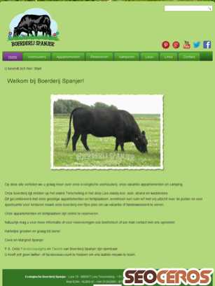 boerderijspanjer.nl tablet Vista previa