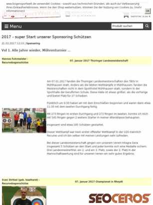 bogensportwelt.de/2017-super-Start-unserer-Sponsoring-Schuetzen tablet náhled obrázku