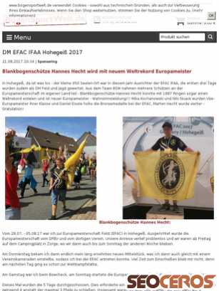 bogensportwelt.de/DM-EFAC-IFAA-Hohegeiss-2017 tablet förhandsvisning