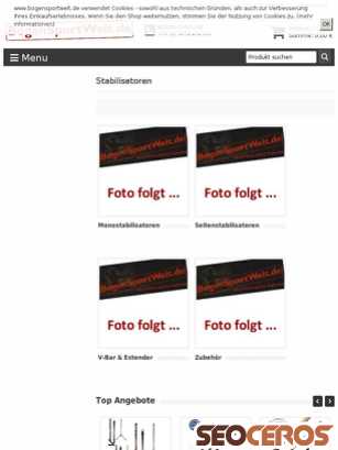 bogensportwelt.de/Stabilisatoren tablet náhled obrázku