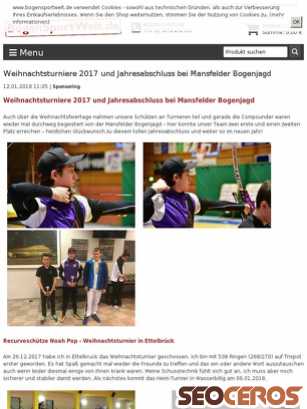 bogensportwelt.de/Weihnachtsturniere-2017-und-Jahresabschluss-bei-Mansfelder-Bogenjagd tablet preview