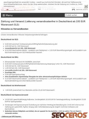 bogensportwelt.de/versandkostenfreie-Lieferung-Deutschland-ab-100-Euro-Warenwert tablet प्रीव्यू 