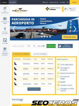 bologna-airport.it tablet prikaz slike