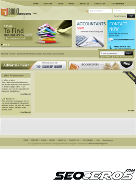 bookkeepers.co.uk tablet náhled obrázku