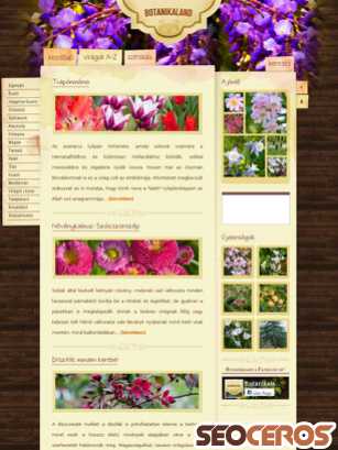botanikaland.hu tablet Vista previa