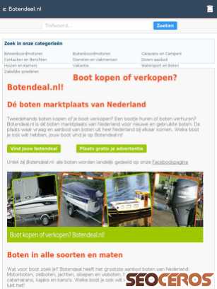 botendeal.nl tablet preview
