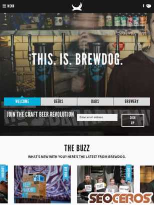 brewdog.com tablet prikaz slike