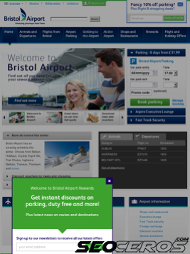 bristolairport.co.uk tablet Vista previa