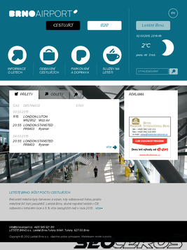 brno-airport.cz tablet förhandsvisning