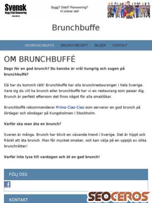 brunchbuffe.se tablet förhandsvisning