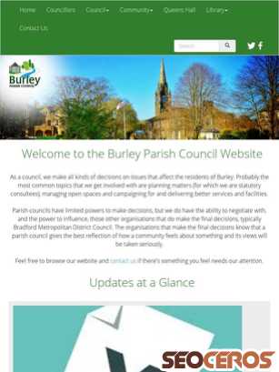 burleyparishcouncil.co.uk tablet preview