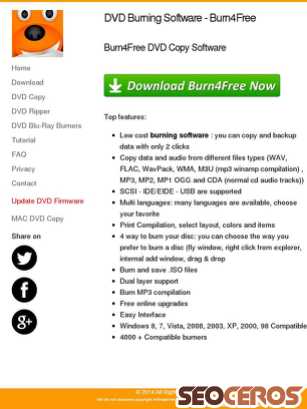 burn4free.com tablet előnézeti kép
