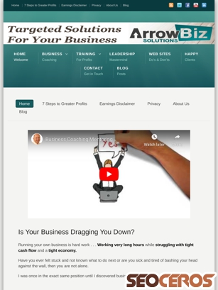 businesscoachingmentoring.com tablet Vista previa